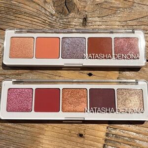 Natasha Denona 5-Pan Eyeshadow Palettes; Coral and Cranberry